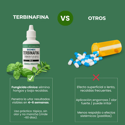 TERBINAFINA : El aceite que elimina los hongos de tus uñas